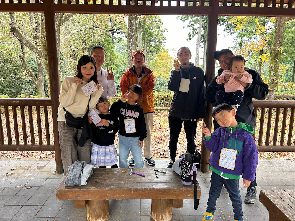 自然を楽しむ山登り体験の写真